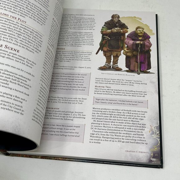 Dungeons & Dragons Waterdeep DRAGON HEIST Campaign Book 1st Print 2018 D&D - Picture 8 of 15